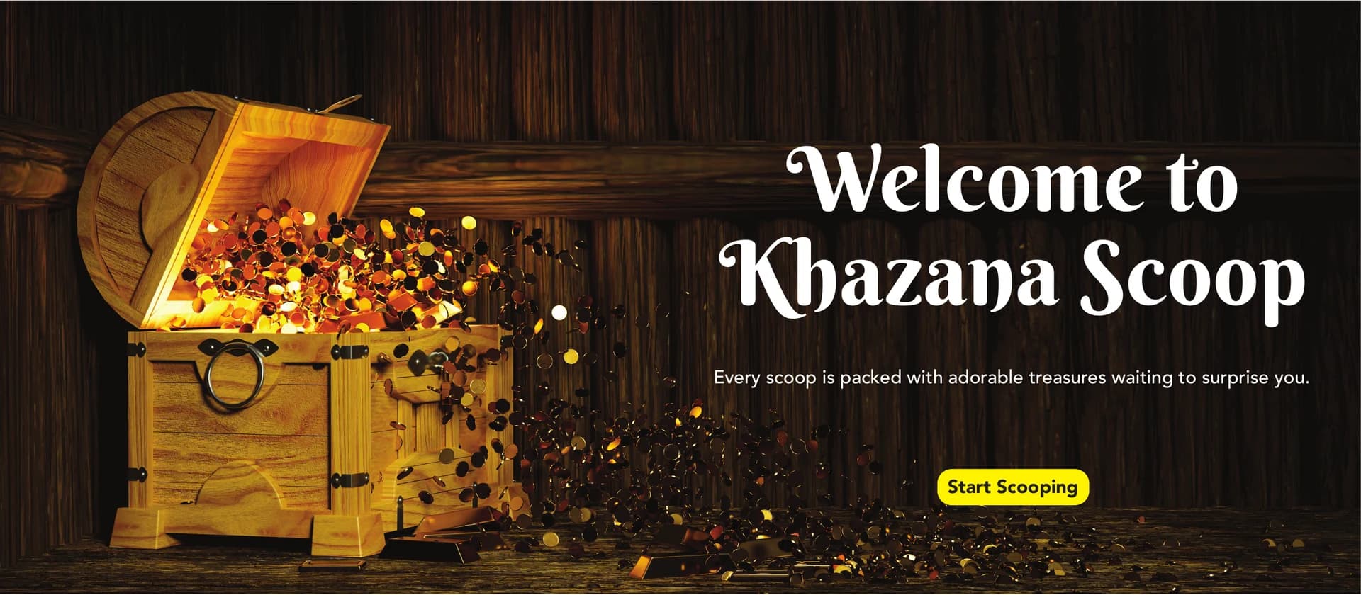 Welcome to Khazana Scoop - every scoop is packed with adorable treasures waiting to surprise you