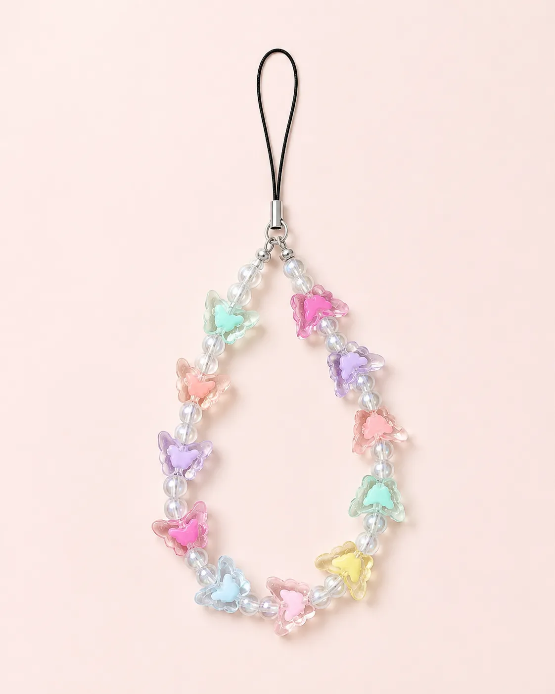 Pastel Butterfly Phone Charm